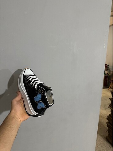 37 Beden siyah Renk Converse run star (KELEBEK)