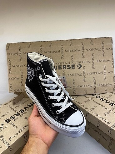 37 Beden siyah Renk Converse platform