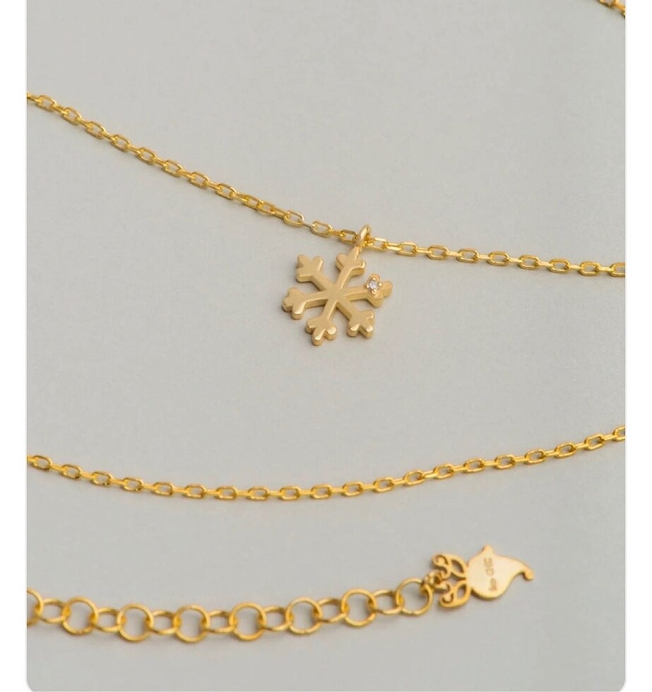 Kar tanesi kolye - Görsel 2