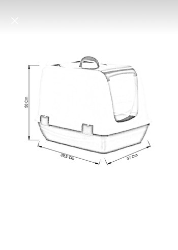 Kapalı Kedi Tuvalet Kabı - Görsel 2