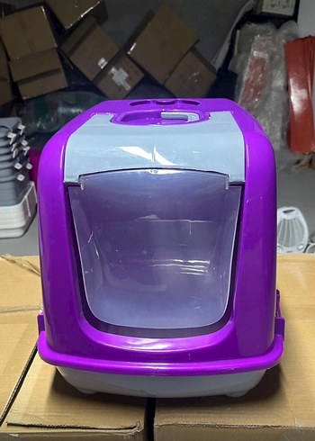 Kapalı Kedi Tuvalet Kabı - Görsel 3