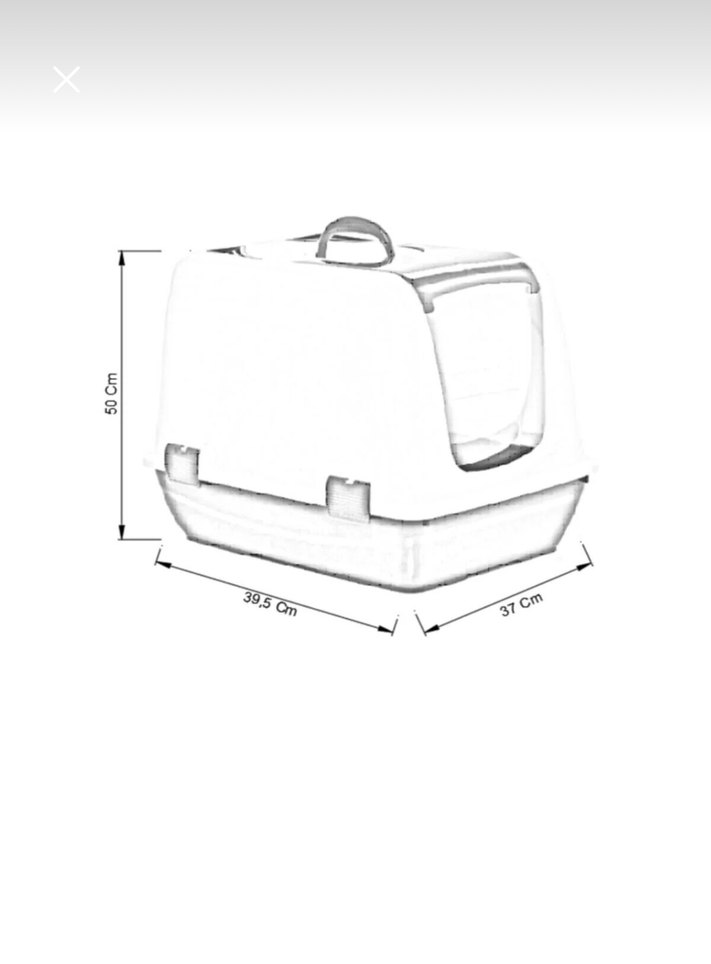 Kapalı Kedi Tuvalet Kabı - Görsel 2