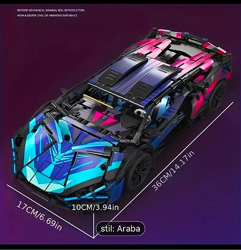 Diğer Lego Technic Muadil Bugatti Cyberpunk