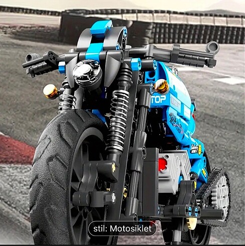 Diğer Lego Technic Muadil Mavi Motosiklet