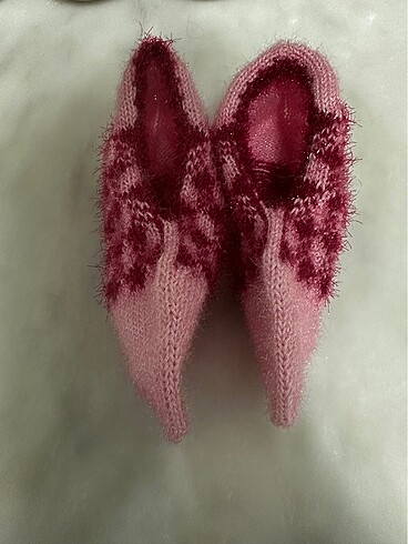 El Örgüsü Kışlık Simli Patik - Görsel 3