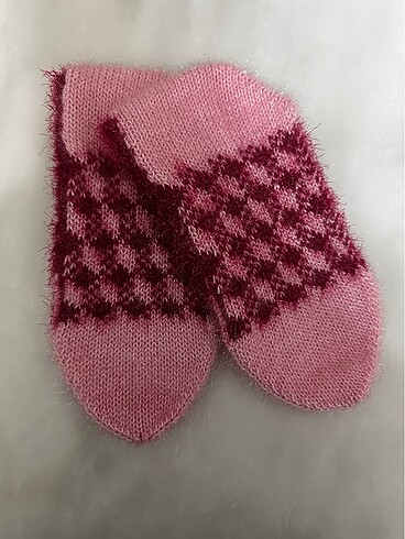 El Örgüsü Kışlık Simli Patik - Görsel 2