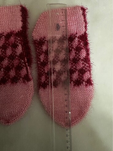 El Örgüsü Kışlık Simli Patik - Görsel 4