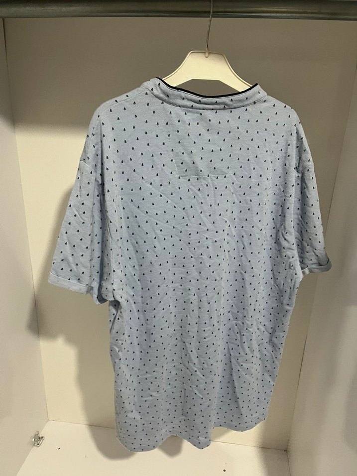 Gri Desenli Pamuklu Erkek Kısa Kollu Gömlek - Görsel 2