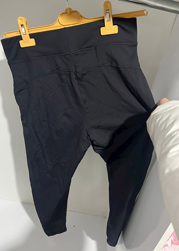 Fermuarlı Siyah Spor Kadın Tayt - Görsel 2