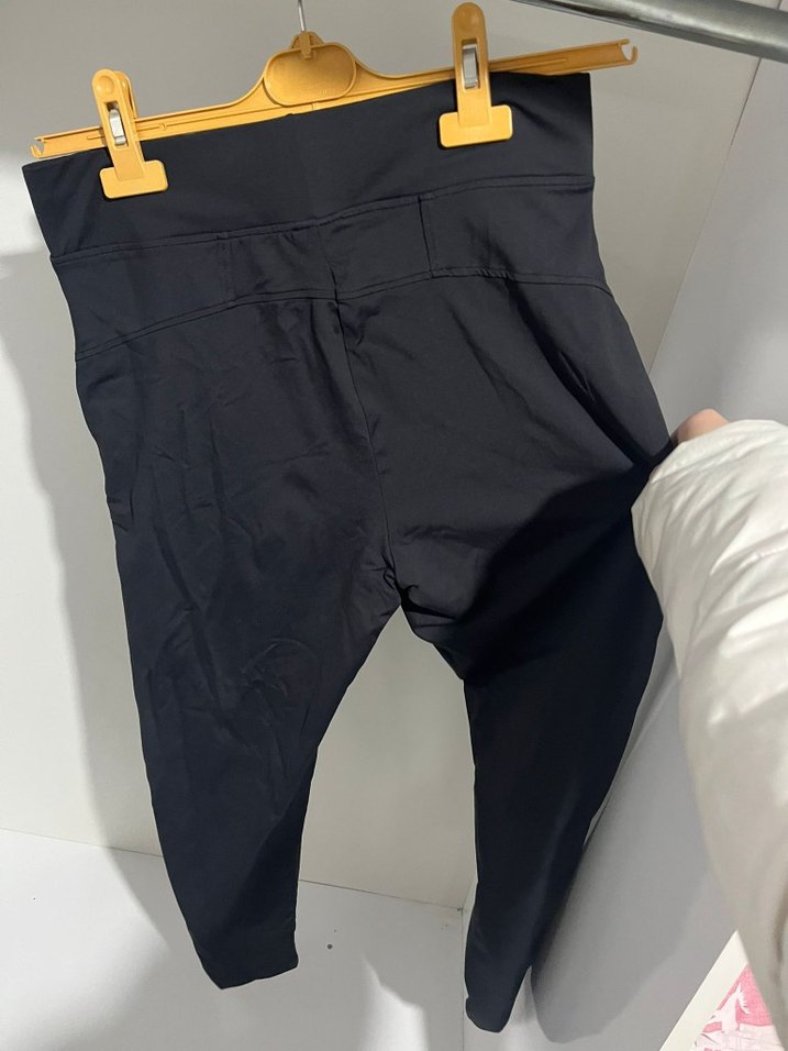 Fermuarlı Siyah Spor Kadın Tayt - Görsel 2