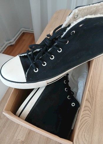 Erkek Siyah Bot için Rahat Bağcık - Görsel 2