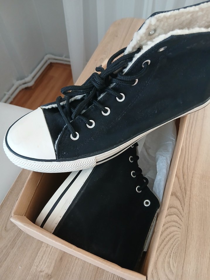 Erkek Siyah Bot için Rahat Bağcık - Görsel 2