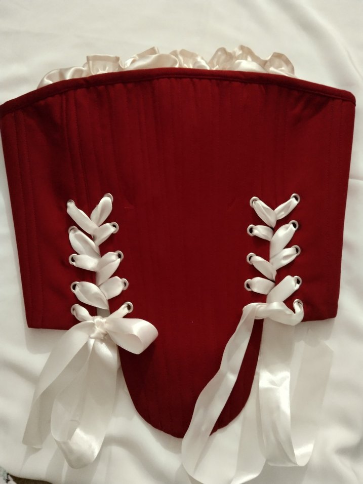 Bordo renk içi Fırfırlı Crop Bustiyer. yeni ilan açtırınız - Görsel 2