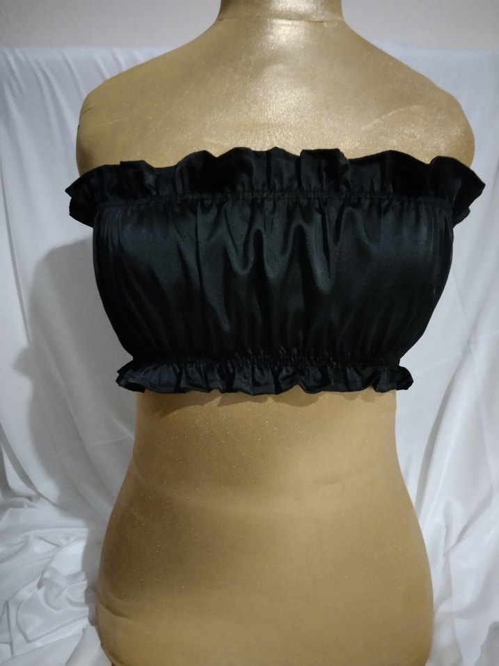 Siyah Gotik Straplez Midi Bustiyer - Görsel 2