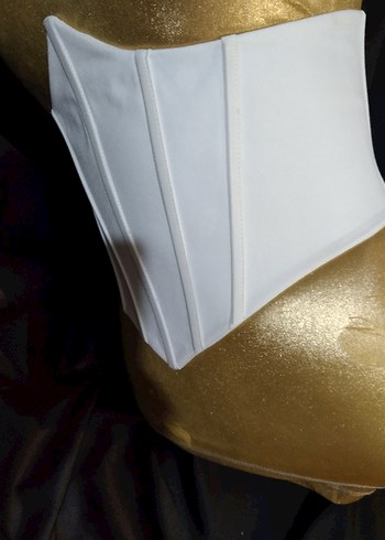 Beyaz Straplez Korse Bustiyer - Görsel 2