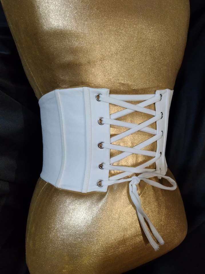 Beyaz Straplez Korse Bustiyer - Görsel 3