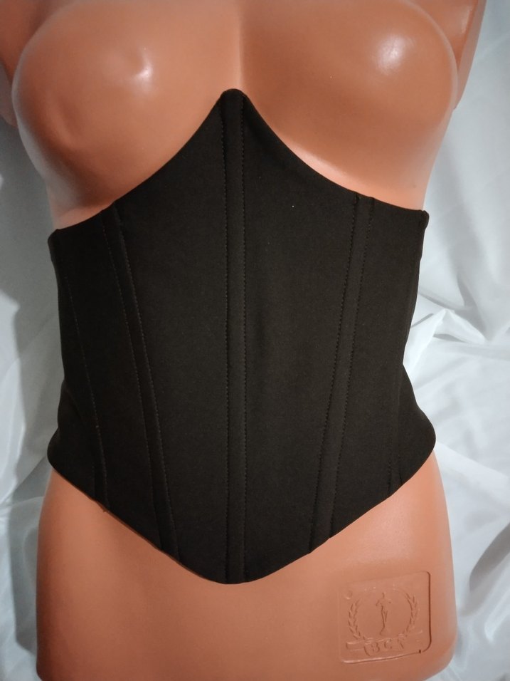 koyu kahverengi  kemer model Gotik Büstiyer - Görsel 2