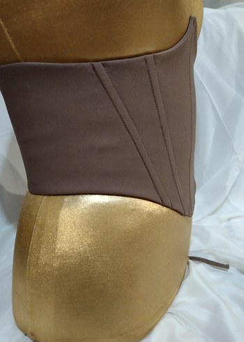 Kahverengi  açık Bir tonu Korse Kadın Bustiyer - Görsel 2