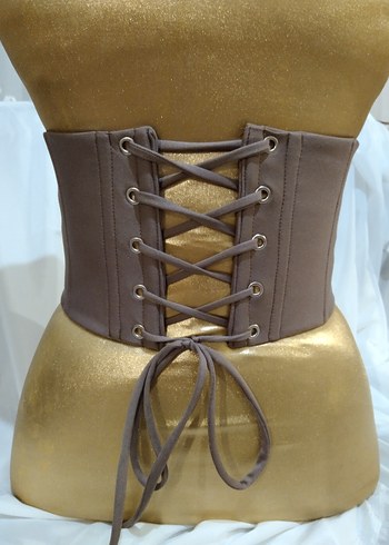 Kahverengi  açık Bir tonu Korse Kadın Bustiyer - Görsel 4