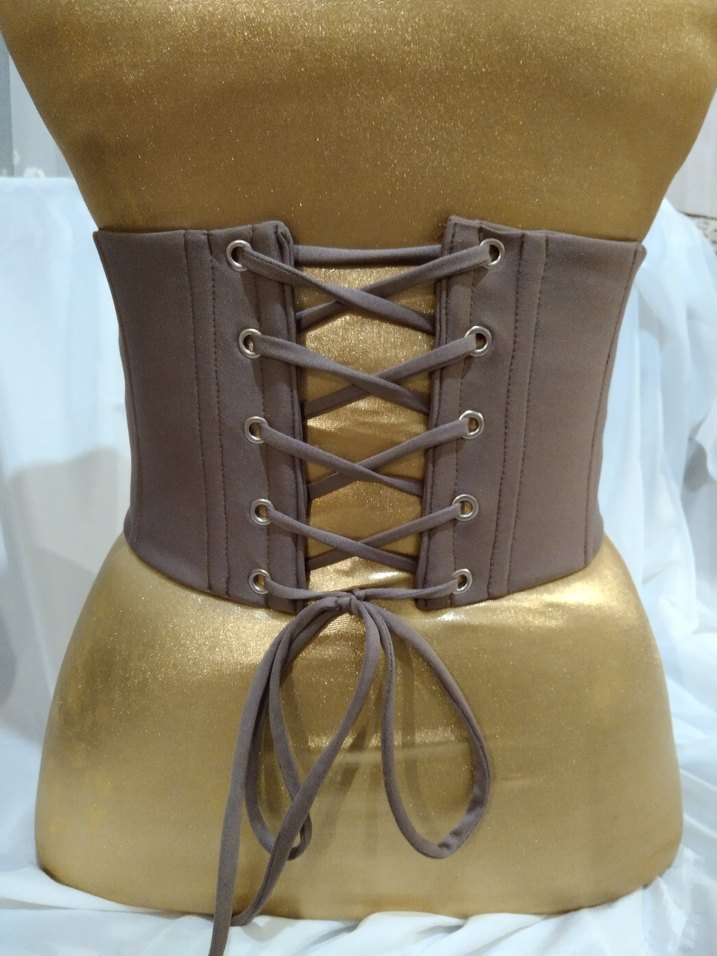 Kahverengi  açık Bir tonu Korse Kadın Bustiyer - Görsel 4