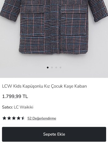 Gri Ekose Kürklü Kız Çocuk Kaban - Görsel 5