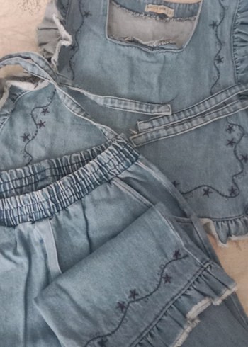 Nakışlı Jean Kız Tulum Rüya Bohem