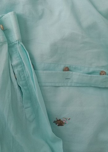 Düğmeli Beyaz Erkek Kısa Kollu Gömlek - Görsel 2