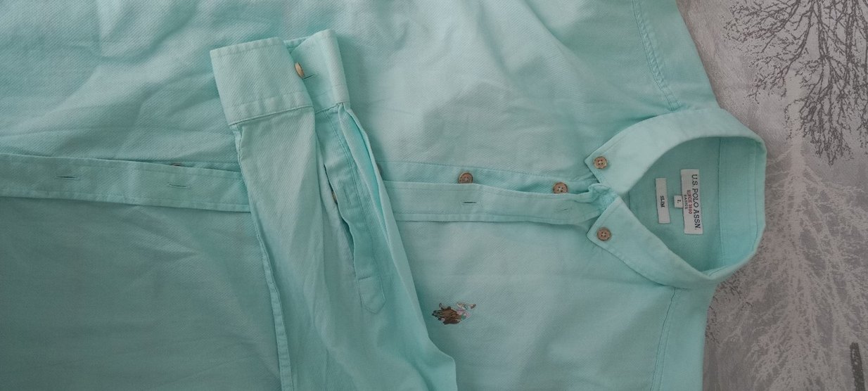 Düğmeli Beyaz Erkek Kısa Kollu Gömlek - Görsel 2