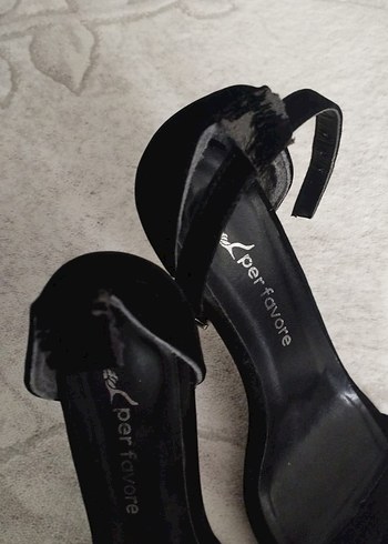 Siyah Stiletto Topuklu Kadın Ayakkabı - Görsel 3