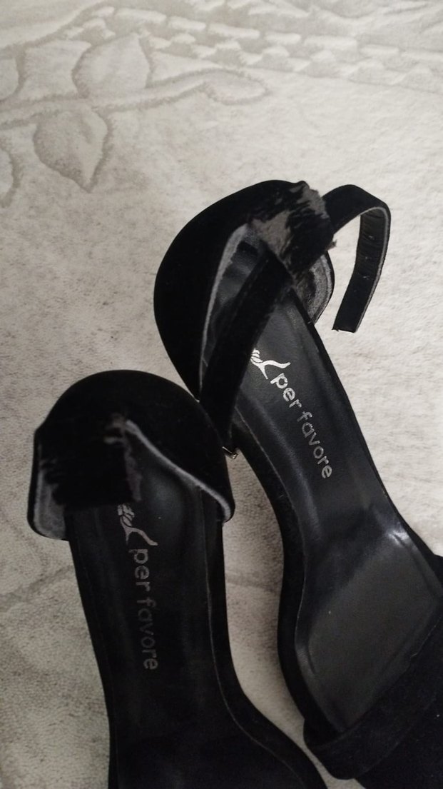 Siyah Stiletto Topuklu Kadın Ayakkabı - Görsel 3