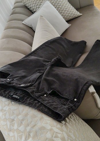 Kadın kahve Bol Kesim  Denim Pantolon - Görsel 6