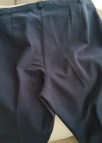 Kadın Lacivert Kumaş Kumaş Pantolon - Görsel 4