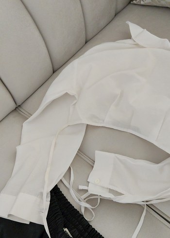 Kemer Detaylı Siyah Deri Şort gömlek hediyesidir - Görsel 8