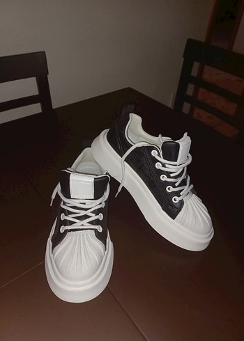 Hugo Boss Beyaz Platform Erkek Deri Spor Ayakkabi