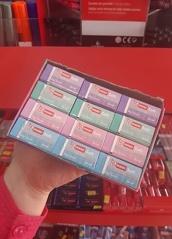 Mikro pastel renkli silgi