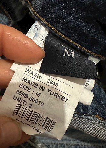 Kadın Kot Mini Salopet - Bohem Tarz - Görsel 5