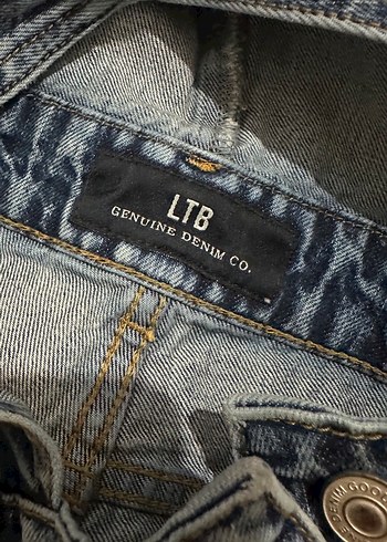 Kadın Kot Mini Salopet - Bohem Tarz - Görsel 4