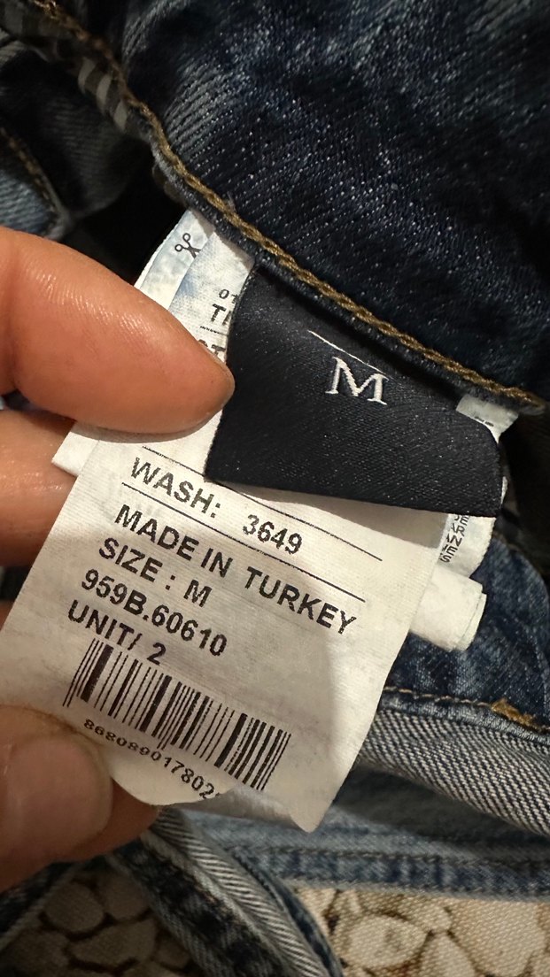 Kadın Kot Mini Salopet - Bohem Tarz - Görsel 5