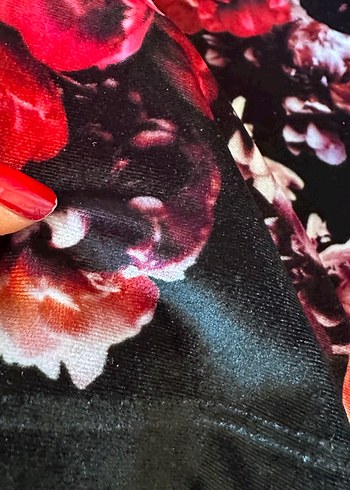 Bordo Uzun Kollu Drapeli Bohem Kadın Bluz - Görsel 4