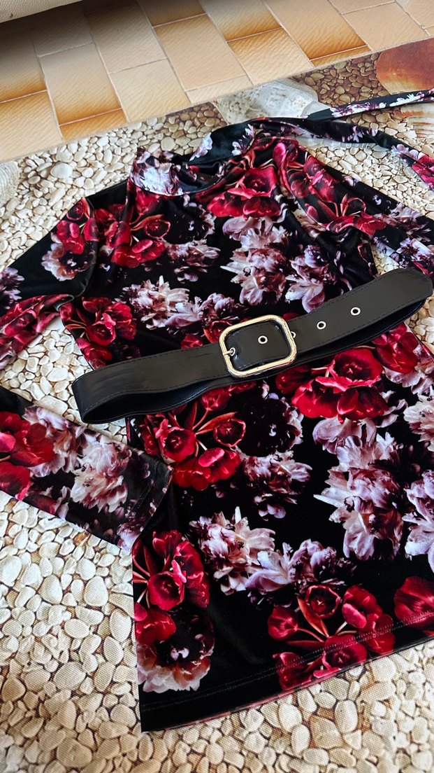 Bordo Uzun Kollu Drapeli Bohem Kadın Bluz - Görsel 3