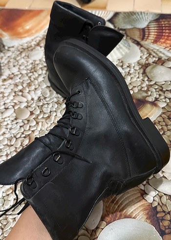 Siyah Bağcıklı Erkek Goth Botları - Görsel 5