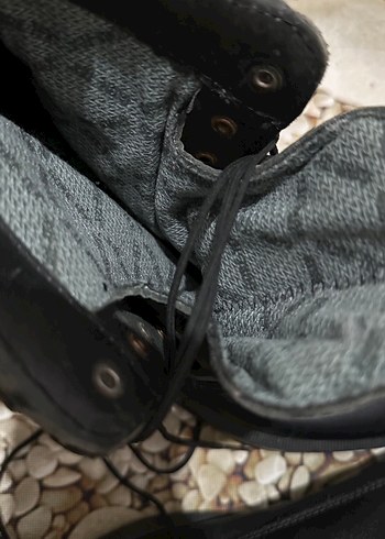 Siyah Bağcıklı Erkek Goth Botları - Görsel 6