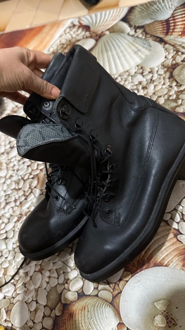 Siyah Bağcıklı Erkek Goth Botları - Görsel 2
