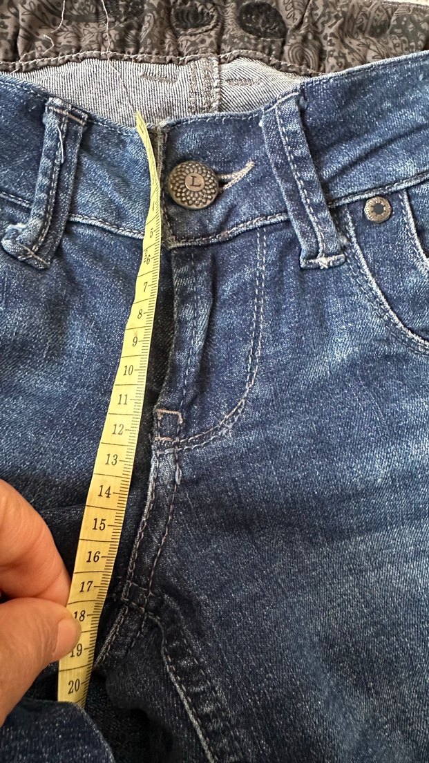 Koyu Mavi Yıkamalı Denim Jean — görsel 7/10