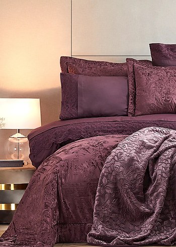 Bordo Nakışlı Nevresim Takımı