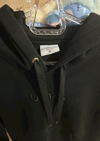 Uspa Siyah Kapüşonlu Kadın Sweatshirt - Görsel 2