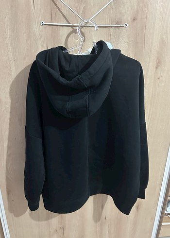 Uspa Siyah Kapüşonlu Kadın Sweatshirt - Görsel 5