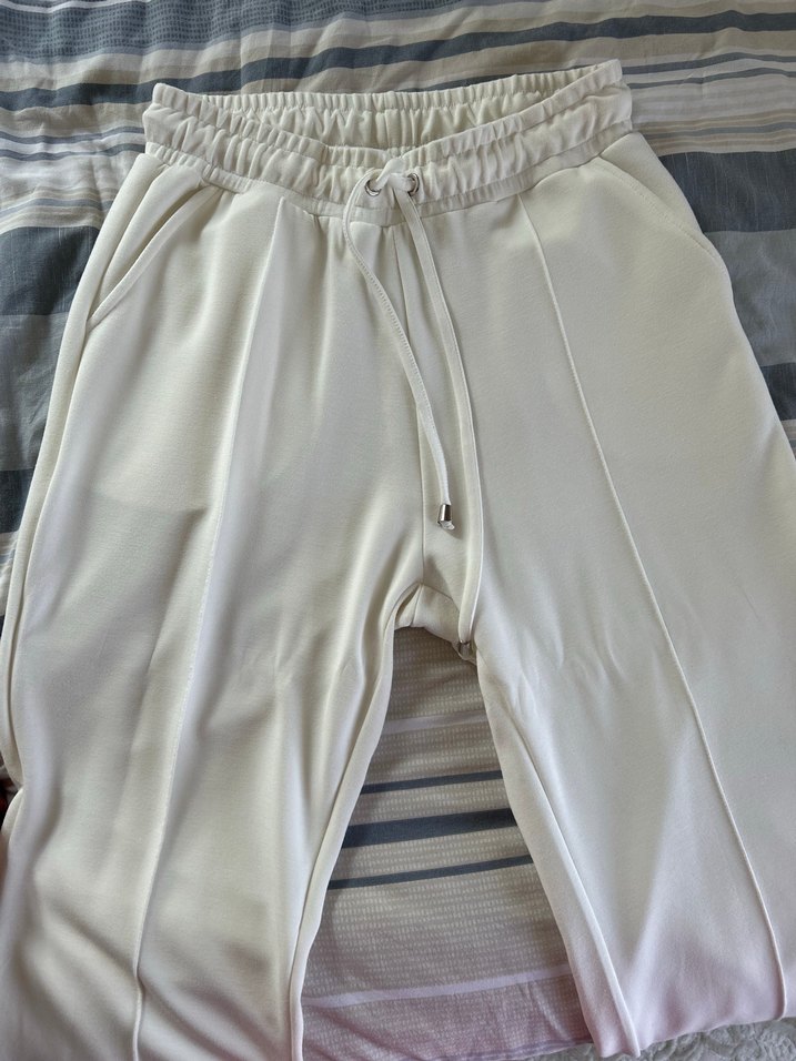 Seçil marka Beyaz Rahat Kesim Kadın bilek boy Pantolon - Görsel 5