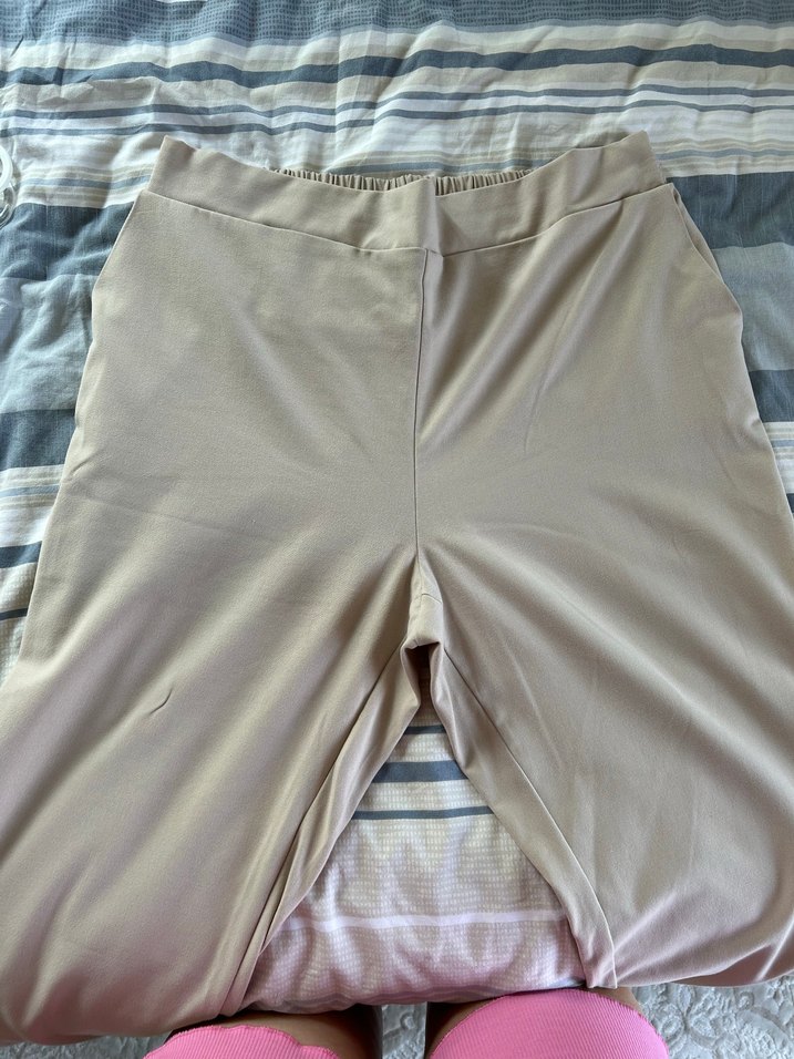 Lc waikiki Bej Pilili Kadın Kumaş Pantolon - Görsel 4