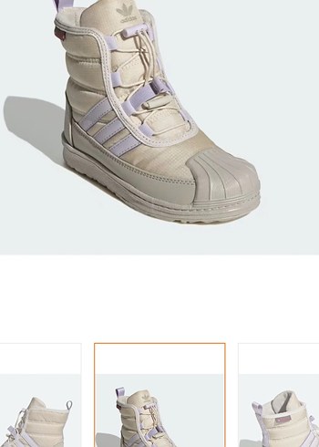 Adidas Superstar 360 2 0 Bej Beyaz Cocuk Kis Botu